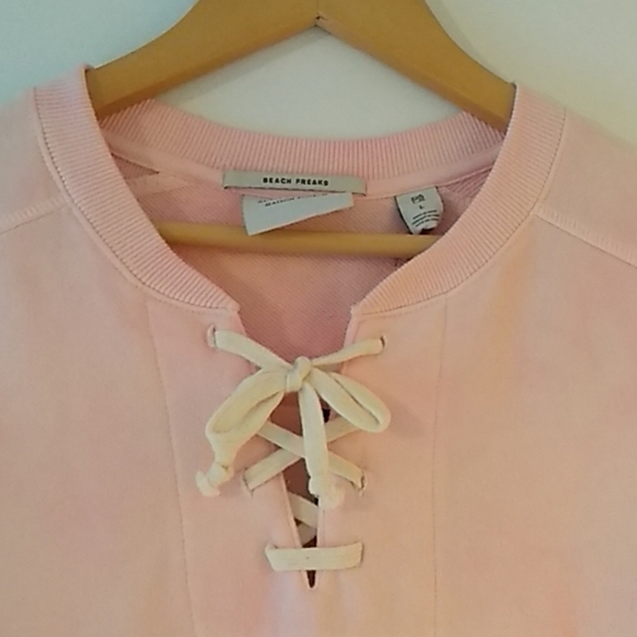 Scotch Soda Beach Freaks Tie Dye Short Sleeve Athleasure Beach Sweatshirt Sz L - Picture 2 of 7